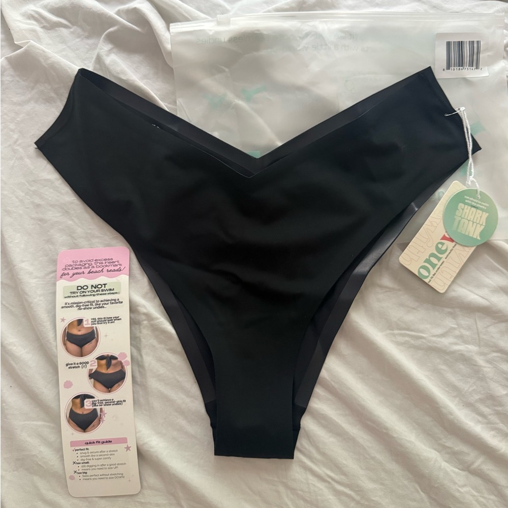 NWT OneWith swimsuit bottom (Jennings, size medium, black)